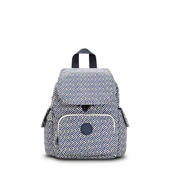 Kipling City Pack Mini Printed Sırt Çantaları Beyaz | TR 1721LI